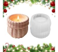 Knitted Sweater Flower Pot Silicone Mold, 3d Sweater Flower | Concrete Molds For Planters For Handcraft, Epoxy Resin, Baking, Making, Cement, Plaster