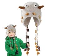 Knitted Trapper Hat, Soft Little Animals Headwear, Cute Trapper Hat With Earflaps, Winter Cycling Hat, Skiing Outdoor Trapper Hat, Warm Outdoor Hat For Men Women Winter Hat, Trapper Hat For Skiin