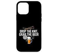 Knitter Craft Beer Drinker Drop The Knit Grab The Beer Coque pour iPhone 12 Mini