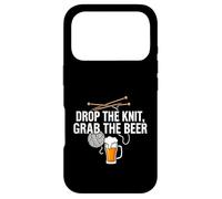 Knitter Craft Beer Drinker Drop The Knit Grab The Beer Coque pour iPhone 17 Pro