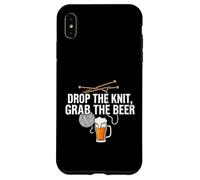 Knitter Craft Beer Drinker Drop The Knit Grab The Beer Coque pour iPhone XS Max