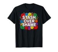 Knitter Yarn Hoarder Stash Over Shame Crochet T-Shirt
