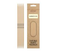 Knitter's Pride Bamboo Luxe aiguille à double pointe 20 cm 5 mm - 1 unité noir et marron