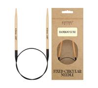 Knitter's Pride Bamboo Luxe aiguilles circulaires 80 cm 4,5 mm - 1 unité noir et brun