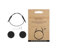 Knitter's Pride Câble pivotant 360 pour aiguilles circulaires 120 cm - 1 unité - noir