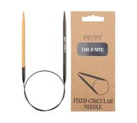 Knitter's Pride Day & Nite aiguilles circulaires 25 cm 4 mm - 1 unité noir et brun