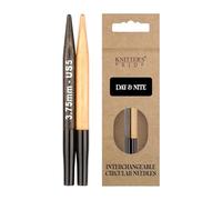 Knitter's Pride Day & Nite mini embouts interchangeables 3,75 mm 5 cm, 1 unité, noir et brun