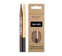 Knitter's Pride Day & Nite Mini embouts interchangeables 5 cm 3 mm noir et brun - 1 unité