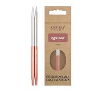 Knitter's Pride Pointes interchangeables Rosemist 10 cm 5,00 mm argent et rose - 1 unité
