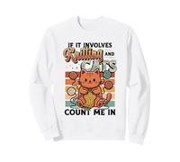 Knitting and Cats Count Me in Funny Cat Lover Sweatshirt