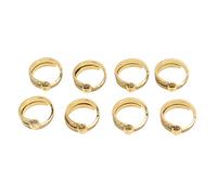 Knitting Crochet Loop Ring Adjustable Alloy Yarn Gold Guide Finger Holder DIY