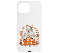 Knitting is My Creative Haven Grandma Knitter Coque pour iPhone 15 Plus