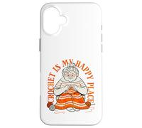 Knitting is My Creative Haven Grandma Knitter Coque pour iPhone 16 Plus