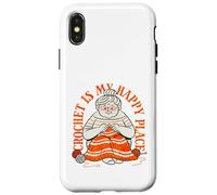 Knitting is My Creative Haven Grandma Knitter Coque pour iPhone X/XS