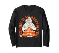 Knitting is My Creative Haven Grandma Knitter Manche Longue