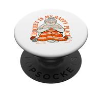 Knitting is My Creative Haven Grandma Knitter PopSockets PopGrip Adhésif