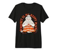 Knitting is My Creative Haven Grandma Knitter T-Shirt Haut de Gamme