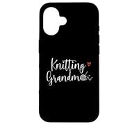 Knitting Lover Grandma Crocheting Women Coque pour iPhone 16