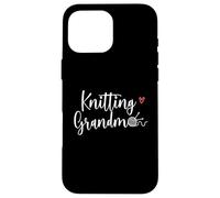 Knitting Lover Grandma Crocheting Women Coque pour iPhone 16 Pro Max