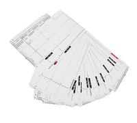 Knitting Machine Flower Punch Cards Set 1 20 High Precision Punching Soft Durable Plastic Knitting Accessories for Home Crafting KH860 KH868 KH891 KH892 KH893