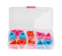 knitting needles - ABS knitting needle stoppers, knittiing needle poinnt protectors,Nedle pooint guards, 18 Pieces Nedle Caps, Safe Needles Point Protectors Neeedle Point Stoppers for Knittinng We