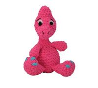 KNITTY CRITTERS Stan Can - Le kit de crochet Charlotte Brontosaure Dinosaure contient du fil pour couverture, un rembourrage en polyester, un crochet, un kit Amigurumi, rose