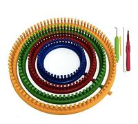 KnitUK Round Knitting Loom Set of 4 looms with pegs all fitted.