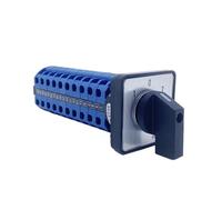 KNIUWMBMH Interrupteur à Came Rotatif Universel à Trois Vitesses, 10 Sections, 20 A, 10PLW26 LW28 YMW26-20/10