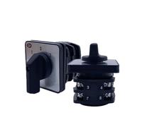 KNIUWMBMH Interrupteur à Came Rotatif YMW27-32A/63A, Marche/arrêt, Trois Positions, 1 à 3 pôles, sélecteur de Contact argenté(32A 1 Pole)