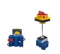 KNIUWMBMH Interrupteur sectionneur avec Cadenas 63 A triphasé 2 Positions Marche/arrêt avec Barre en Aluminium, sélecteur Rotatif à Came, Armoire YMD11-63B(3P)