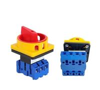 KNIUWMBMH Interrupteur-sectionneur Marche/arrêt YMD11-32A 3/4P 690 V avec sélecteur de déconnexion à Came rotative cadenassable(32A 3P)