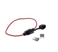 KNIUWMBMH Porte-fusible étanche for Voiture 12V, Adaptateur de Robinet, Micro/Mini/Standard ATM APM avec Lame 10A, fusible for Voiture, Moto et Moto(30A and Fuse Holder)