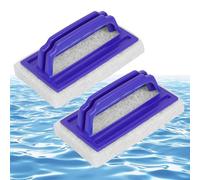 KNJOMZIE 2 Pièces Éponge Magique avec Poignée - Brosse de Nettoyage pour Ligne d'eau, Piscine, Spa, Cuisine et Salle de Bain
