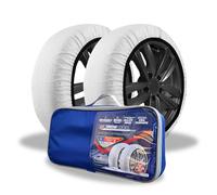 KNK Boutique Automotive Snow Socks for Tires - Eco Series for Efficient Grip Alternative for Tire Snow Chain - Snow Traction Device for Passenger Cars SUVs Trucks Winter Emergency Accessory (Large)