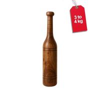 KNK MUGDAR Barre de fitness Indien Club Mudgar Bheem Mace Épaule Équipement MEEL KARLA KATAI MUGDAL FITNESS Équipement en bois durable (3 kg)