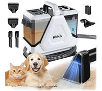 KNKA 6 en 1 Shampouineuse Nettoyeur Canapé Tissu 550W - Nettoyeur Vapeur Tapis 16000Pa - Réservoir 1,3L/1,9L - Tuyau 2m / Cordon 5m