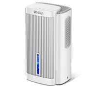 KNKA Deshumidificateur d Air, 1,1 L/Jour, Déshumidificateur Bruit Inférieur à 28dB, Pour Salles de Bain, Chambres et Placards de Moins de 30m², Avec Arrêt Automatique et Fonction de Dégivrage, Blanc