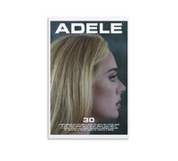 KNKncnv Adele Poster Peinture décorative sur toile Art mural pour salon, chambre à coucher, art mural, impression d'image moderne, décoration de salle familiale, 30 x 45 cm