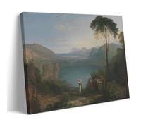 KNKncnv Aeneas And The Sibyl Lake Avernus Poster Peinture décorative sur toile Art mural pour salon, chambre à coucher, art mural, impression d'image moderne, décoration de chambre familiale, 20 x 30