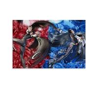 KNKncnv Bayonetta Bloody Fate Movie Poster décoratif sur toile Art mural pour salon, chambre à coucher, art mural, impression d'image moderne, décoration de salle familiale, 40 x 60 cm