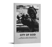KNKncnv City of God Movie Poster décoratif sur toile Art mural pour salon, chambre à coucher, art mural, impression d'image moderne, décoration de salle familiale, 40 x 60 cm