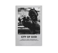 KNKncnv City of God Movie Poster décoratif sur toile Art mural pour salon, chambre à coucher, art mural, impression d'image moderne, décoration de salle familiale, 20 x 30 cm