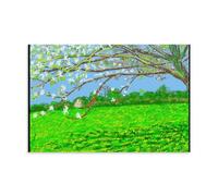 KNKncnv David-hockney-spring Poster décoratif sur toile pour salon, chambre à coucher, art mural, impression d'image moderne, décoration de salle familiale, 40 x 60 cm