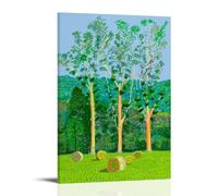 KNKncnv David Hockney Trees Poster décoratif sur toile pour salon, chambre à coucher, art mural, impression d'image moderne, décoration de salle familiale, 30 x 45 cm