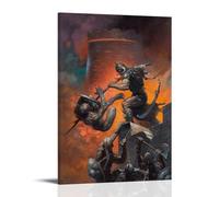 KNKncnv Death Dealer V Poster Peinture décorative sur toile Art mural pour salon, chambre à coucher, art mural, impression d'image moderne, décoration de salle familiale, 40 x 60 cm