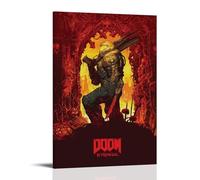 KNKncnv Doom Eternal Poster décoratif sur toile Art mural pour salon, chambre à coucher, art mural, impression d'image moderne, décoration de salle familiale, 50 x 75 cm