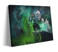 KNKncnv Guild Wars Lot de 2 posters peinture décorative sur toile pour salon, chambre à coucher, art mural, impression d'image moderne, décoration de salle familiale, 60 x 90 cm