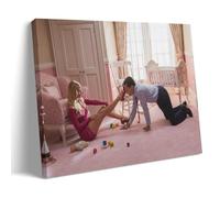 KNKncnv Margot Robbie Wolf of Wall Street Scene Poster décoratif sur toile Art mural pour salon, chambre à coucher, art mural, impression d'image moderne, décoration de salle familiale, 20 x 30 cm