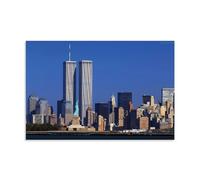 KNKncnv One World Trade Center Twin Towers Poster Peinture décorative sur toile Art mural pour salon, chambre à coucher, art mural, impression d'image moderne, décoration de salle familiale, 20 x 30