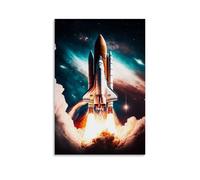 KNKncnv Space Shuttle Classics Poster Peinture décorative sur toile Art mural pour salon, chambre à coucher, art mural, impression d'image moderne, décoration de salle familiale, 20 x 30 cm